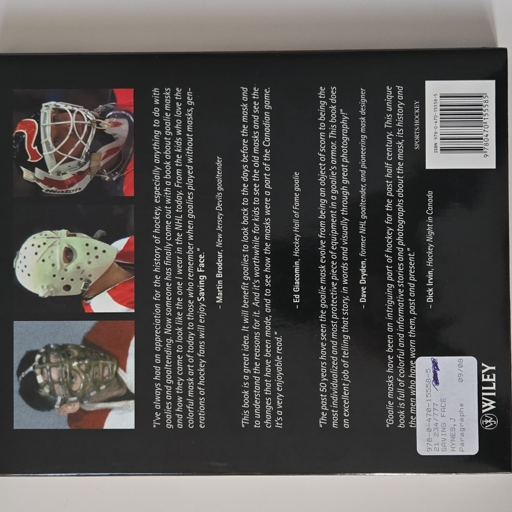 Saving Face: The Art And History Of The Goalie Mask | Hardcover - Picture 4 of 6
